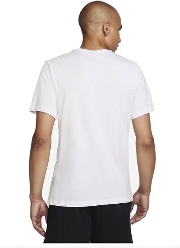 تي شيرت Nike للرجال Dri Fit Athletic Fitness بأكمام قصيرة (الولايات المتحدة، Alpha، XX-Large، عادي، عادي، أبيض) in Saudi Arabia