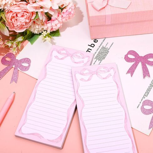 2Pcs Highland Cow Magnetic Notepads Rustic Cow Sunflower Bee List To-Do Paper Pad Brown Grocery Shopping List Memo Pad For Home Kitchen Fridge Decor in Saudi Arabia