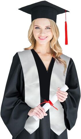 Graduation Stole Class of 2025 70" Long Plain Unisex Adults Graduation Sash Honor Graduation Stole for High School College in Saudi Arabia