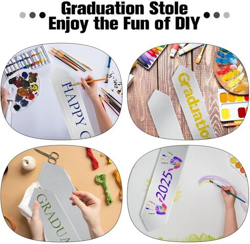 Graduation Stole Class of 2025 70" Long Plain Unisex Adults Graduation Sash Honor Graduation Stole for High School College in Saudi Arabia