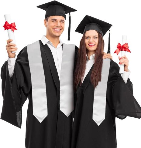 Graduation Stole Class of 2025 70" Long Plain Unisex Adults Graduation Sash Honor Graduation Stole for High School College in Saudi Arabia