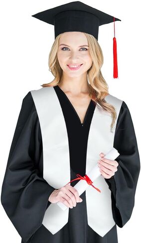 Graduation Stole Class of 2025 70" Long Plain Unisex Adults Graduation Sash Honor Graduation Stole for High School College in Saudi Arabia