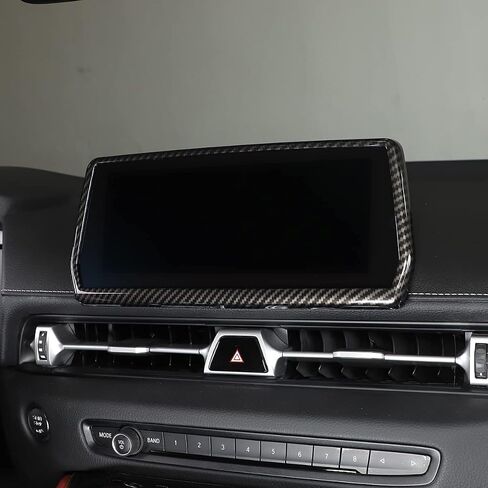 Daeiclru Car Navigation Screen Frame Trim Cover Fit for Toyota Supra GR A90 A91 MK5 2019-2022, ABS Center Display Frame Trim Cover, GPS Screen Frame Accessories (Carbon Fiber Pattern) in Kuwait