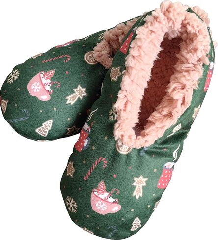 Women's Plush Slippers Socks Warm Lining Home Slippers Christmas Cute Cartoon Multi-color Optional in Saudi Arabia