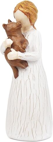 Book Lover Gifts for Women Figurines, Girl Reading Statue Gift for Readers Book Lovers Women Teachers Students, Home Office Bookshelf Decor Sculpted Hand-Painted Figure in Saudi Arabia