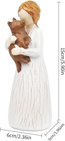 Book Lover Gifts for Women Figurines, Girl Reading Statue Gift for Readers Book Lovers Women Teachers Students, Home Office Bookshelf Decor Sculpted Hand-Painted Figure in Saudi Arabia
