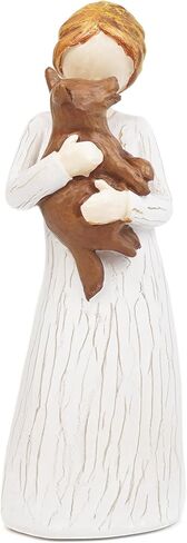 Book Lover Gifts for Women Figurines, Girl Reading Statue Gift for Readers Book Lovers Women Teachers Students, Home Office Bookshelf Decor Sculpted Hand-Painted Figure in Saudi Arabia