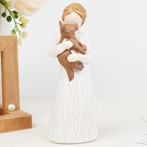 Book Lover Gifts for Women Figurines, Girl Reading Statue Gift for Readers Book Lovers Women Teachers Students, Home Office Bookshelf Decor Sculpted Hand-Painted Figure in Saudi Arabia