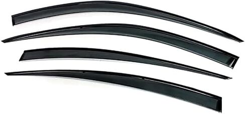 4 قطع من واقيات المطر شديدة المتانة تناسب 2021-2023 لكزس IS300/IS350/IS500، عاكسات النوافذ، أقنعة النوافذ (أسود دخاني) in Kuwait