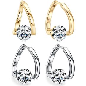 Halolux Lymphvity Germanium Earrings, 2 Pairs Flysmus Lymphvity Germanium Earrings, Lymphvity Germanium Earrings for Women(2 Colors)
