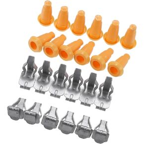 ACROPIX 24 Pcs Front Door Panel Frame Plug and Clip for Chevrolet Camaro Nova Impala for Buick Skylark for Pontiac Ventura Door Frame Steel Mounting Plug Retainders Car Parts