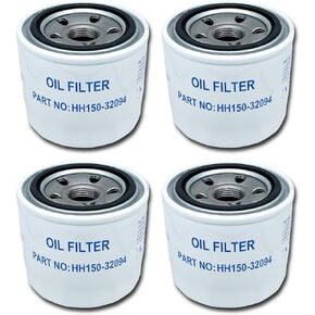 Oil Filters HH150-32094 Compatible with Kubota BX2200D BX22D BX23D B20 B21 B26 ZD1211 ZD1211 ZD25 ZD28 ZD326 ZD331 ZG327 B5100 B5200 B6100 B6200 B7100 B7200 Tractors - 4 Pack