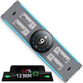 for Tesla Center Control Expansion Dock Station & LCD Instrument, LCD Intelligent Button, Real-time Synchronization of Original Vehicle Data, Fit for Tesla Model Y/Tesla Model 3 (2021-2024)