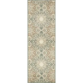 Unique Loom Tuareg Collection Distressed Circular Patterned Traditional Vintage Area Rug, 2' x 6' 1" Runner, Multi/Brown