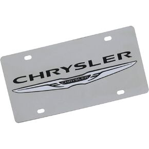 Dual Logo License Plate for Chrysler (Chrome)
