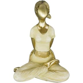 Artgenius Art Abstract Yoga Figurine Statue,Home Decorative Girl Yoga Scuplture (Head stand pose)