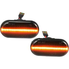 X AUTOHAUX 1 Pair Side Marker Turn Signal Light NO.26160AX00A/26160AX001 for Nissan 350Z 2007-2008 for Nissan Versa 2007-2011