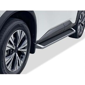 APS (Silver Running Board Style Running Boards Nerf Bars Side Steps Compatible with Nissan Rogue 2021-2025 (Exclude Models with Ground Lighting System)
