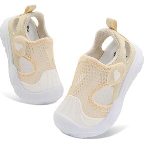 BARERUN Toddler Water Shoes Boys Girls Qucik Dry Breathable Kids Water Shoes Wide Adjustable Instep Water Sandals for Beach Swim Pool Non Slip Flexible Barefoot Sport Aqua Shoes