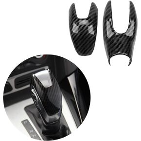 Sport Style Carbon Fiber Print Auto Gear Shift Knob Cover Trim for Ford Fusion Focus EcoSport Edge Escape Transit Connect Minivan C-Max Energi Wagon Accessories