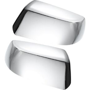 ACROPIX 1 Pair Car Exterior Chrome Plated Half Mirror Covers for Chevy Tahoe Suburban Yukon Silverado for Cadillac Escalade ESV Car Parts