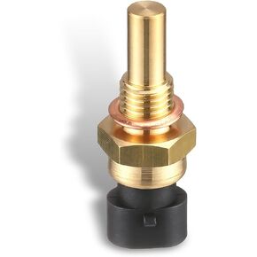 1 PC Water Temperature Sensor 15404280 12191170, Engine Coolant Temperature Sensor, Corrosion-Resistant Brass Temperature Sensor Replacement Parts, Compatible with Delphi (Gold)