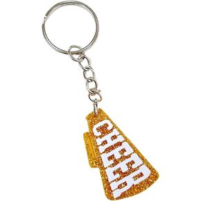 CHEER Game Day Keychain Megaphone drape keychain football cheerleading accessories