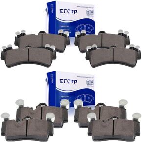 Brake Pads,ECCPP 8pcs Ceramic Disc Brake Kits fit for 2007-2015 for Audi Q7,2003-2006 2008-2010 for Porsche Cayenne,2004-2008 for Volkswagen for Touareg
