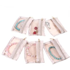 6 Pcs Travel Jewelry Bag, Travel Jewelry Organizer Bag with Zipper Clear Travel Jewelry Pouch Portable Small Jewelry Pouch Small Jewelry Bags Jewelry Travel Bag for Rings Earrings Necklace