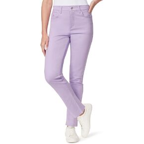 Gloria Vanderbilt Women's Plus Size Amanda Classic High Rise Tapered Jean, Sweet Violet