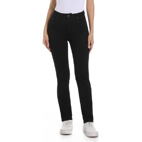 Women Straight Leg Jeans High Waisted Mom Jeans for Women Stretchy Casual Denim Pants with Pockets