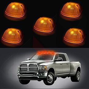 cciyu LED Cab Roof Light Kit, 5x T10-8-3020-SMD Blue LED Bulbs, 1994-1998 Dodge Ram 2500 3500