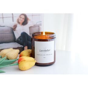 Premium Scented Candles I Soy Wax Candles I Aromatherapy Candles I 100% Soy Wax I Clean Burn I 40 Hours Burning time I 9oz I Sandalwood