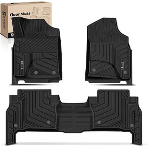 YHTAUTO Floor Mats Fit 2010-2020 Toyota Land Cruiser(7 Seats), TPE All Weather Car Mats Waterproof Anti-Slip Odorless Floor Liner, Interior Car Accessories Front & 2nd 3rd Row Liner