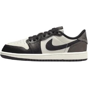 Jordan 1 Retro Low Silver Little Kids' Shoes (FQ5436-102, Sail/Dark Mocha/Black)