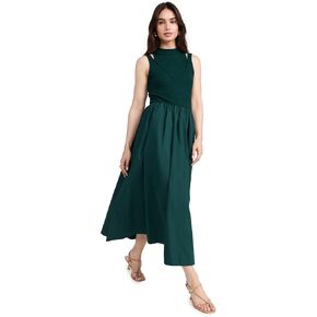 En Saison Women's Sigrid Mixed Media Maxi Dress
