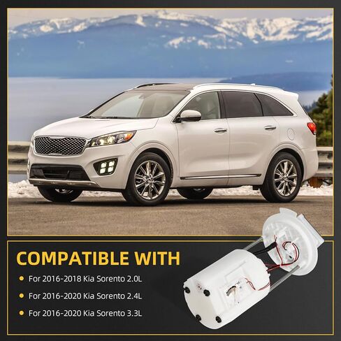 31110-C6200 مجموعة وحدة مضخة الوقود الكهربائية لـ 2016-2020 كيا سورينتو 2.0L 2.4L 3.3L استبدال #31110C6200 مع وحدة إرسال in Kuwait