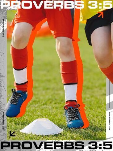 2 Pair Christian Shoe Laces with Proverbs 3: 5 Christ Printed Flat Shoelaces for Athletic Running Sneakers in Kuwait