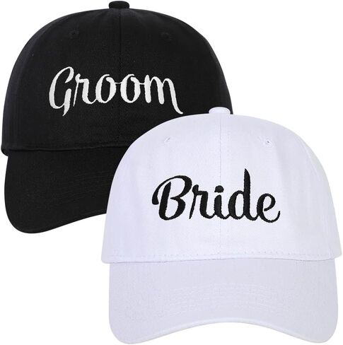 Matching Mr. & Mrs. Baseball Caps Embroidered Baseball Hats Bridal Gift, Newlywed Honeymoon Wedding Gift in Saudi Arabia
