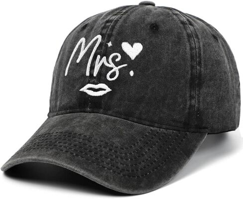 Matching Mr. & Mrs. Baseball Caps Embroidered Baseball Hats Bridal Gift, Newlywed Honeymoon Wedding Gift in Saudi Arabia