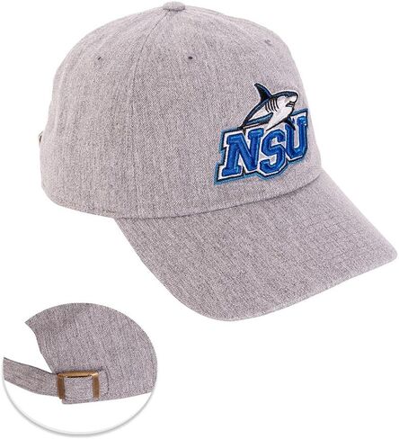 قبعة بيسبول جامعة صبار الصحراء نوفا جنوب شرق NSU، أسماك القرش ذات الحواف، قبعة مطرزة، حزام قماش قابل للتعديل للبالغين (النمط أ) in Saudi Arabia