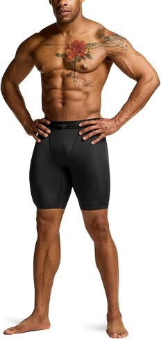 TSLA Men's Athletic Compression Shorts, Sports Performance Active Cool Dry Running Tights in Saudi Arabia