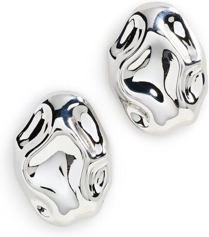 By Adina Eden Women's Fluid Pebble Stud Earrings in Kuwait