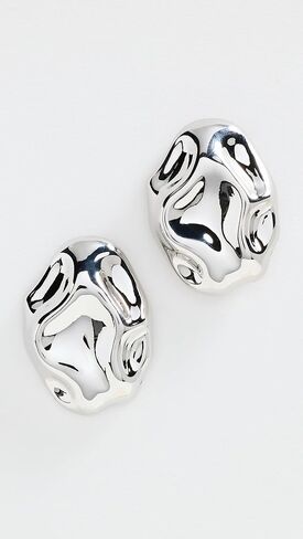 By Adina Eden Women's Fluid Pebble Stud Earrings in Kuwait