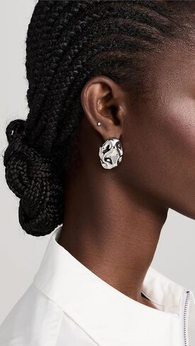 By Adina Eden Women's Fluid Pebble Stud Earrings in Kuwait