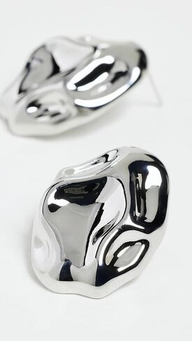 By Adina Eden Women's Fluid Pebble Stud Earrings in Kuwait