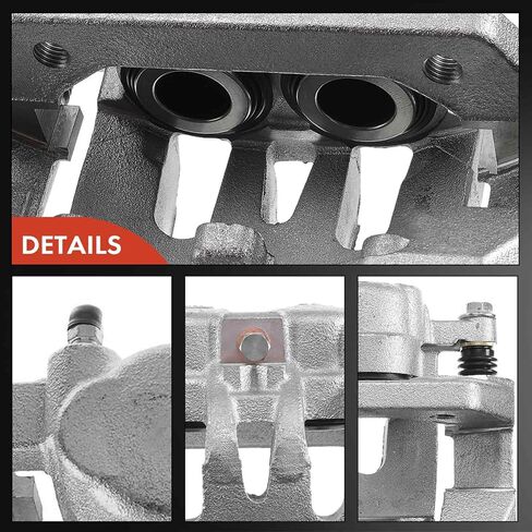 A-Premium Disc Brake Caliper Assembly with Bracket Compatible with Select Ford Models - For F-250 Super Duty/F-350 Super Duty 2008 2009 2010 2011 2012 - Rear Driver and Passenger Side, 2-PC Set in Saudi Arabia