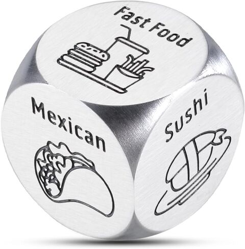 Santa Swap Gift Exchange Dice Christmas Games Dice for Families 11 Year Steel Anniversary Wedding Gifts for Husband Wife Valentines Day Gifts for Boyfriend Girlfriend Stocking Stuffers for Women in Saudi Arabia