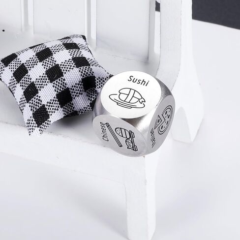 Santa Swap Gift Exchange Dice Christmas Games Dice for Families 11 Year Steel Anniversary Wedding Gifts for Husband Wife Valentines Day Gifts for Boyfriend Girlfriend Stocking Stuffers for Women in Saudi Arabia