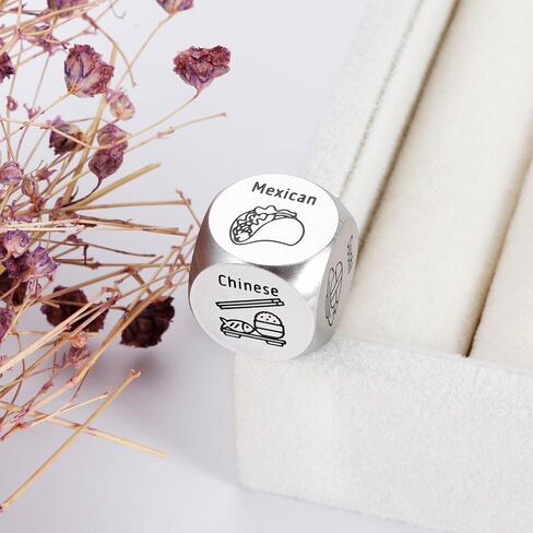 Santa Swap Gift Exchange Dice Christmas Games Dice for Families 11 Year Steel Anniversary Wedding Gifts for Husband Wife Valentines Day Gifts for Boyfriend Girlfriend Stocking Stuffers for Women in Saudi Arabia